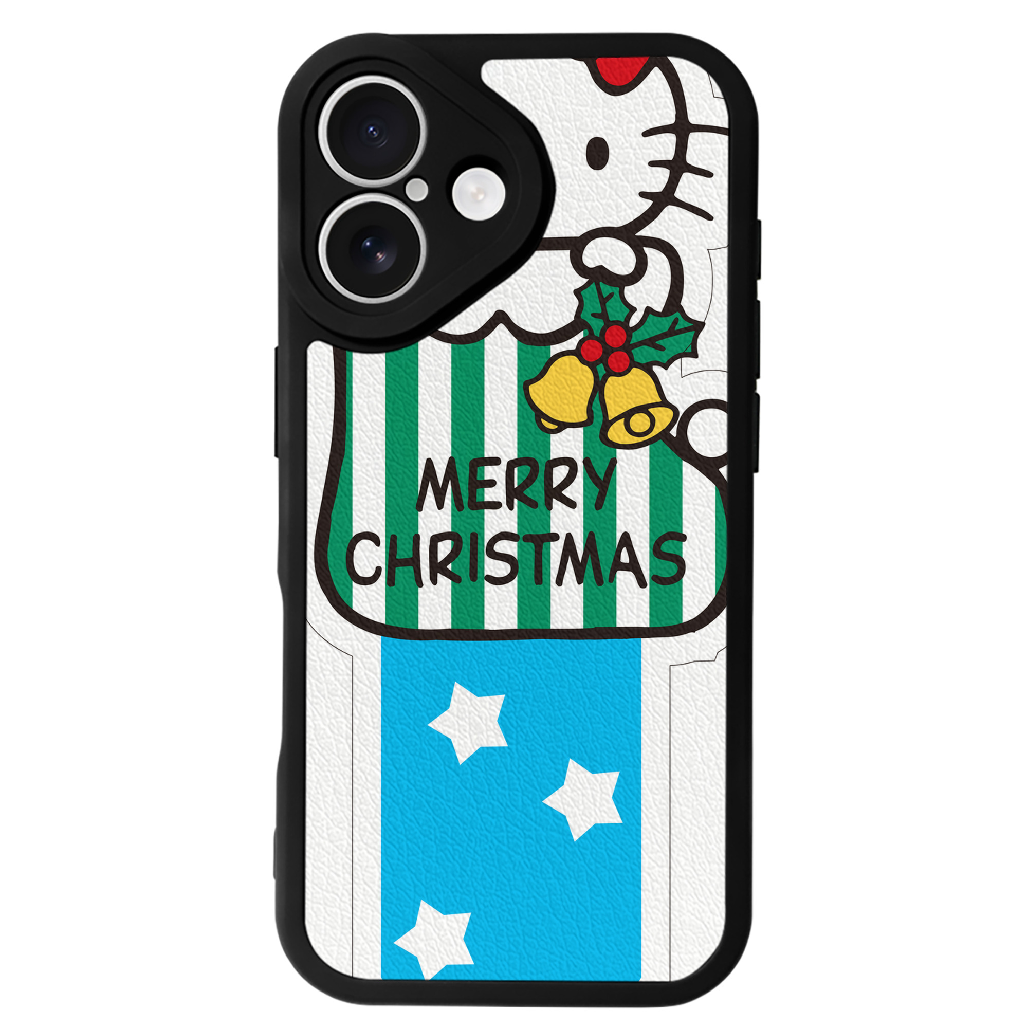 （画像用） Hello Kitty ハローキティ 【iPhone 16シリーズ対応】シリコンスマホケース（レザー調） 材質：シリコン